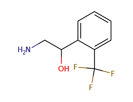Molecular Structure of 133562-36-4 (2-amino-1-[2-(trifluoromethyl)phenyl]ethanol)