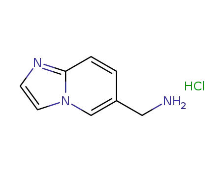 Molecular Structure of 1352305-21-5 (C-Imidazo[1,2-a]pyridin-6-yl-methylamine hydrochloride)