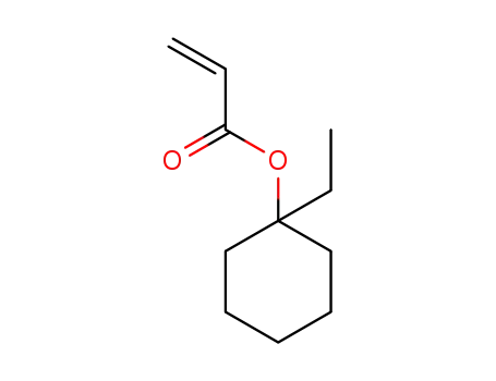Molecular Structure of 251909-25-8 (2-Propenoic acid, 1-ethylcyclohexyl ester)
