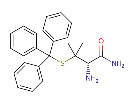 Molecular Structure of 1604046-86-7 (S-trityl-L-penicillamine amide)