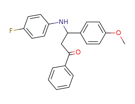 3-(4-Fluoro-phenylamino)-3-(4-methoxy-phenyl)-1-phenyl-propan-1-one