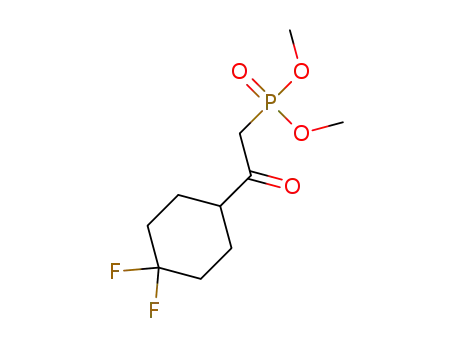 Molecular Structure of 1402838-40-7 (dimethyl [2-(4,4-difluorocyclohexyl)-2-oxoethyl]phosphonate)