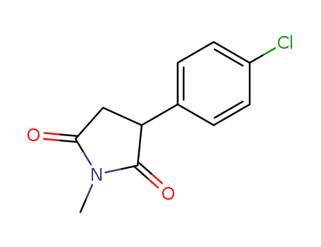 2,5-Pyrrolidinedione,3-(4-chlorophenyl)-1-methyl- cas  1628-20-2