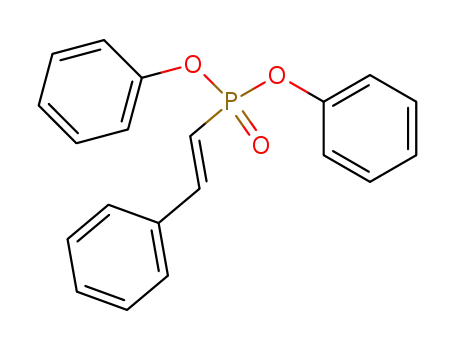 Molecular Structure of 112980-75-3 (Phosphonic acid, (2-phenylethenyl)-, diphenyl ester, (E)-)