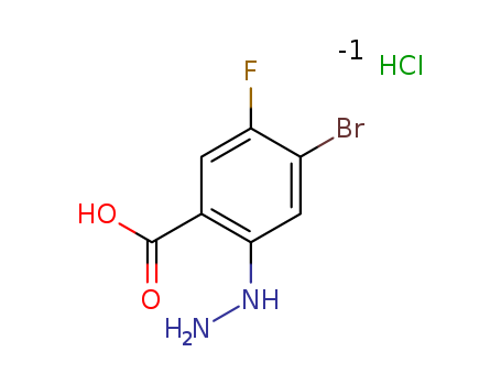 4-broMo-5-fluoro-2-hydrazinylbenzoic acid hydrochloride(1643156-18-6)