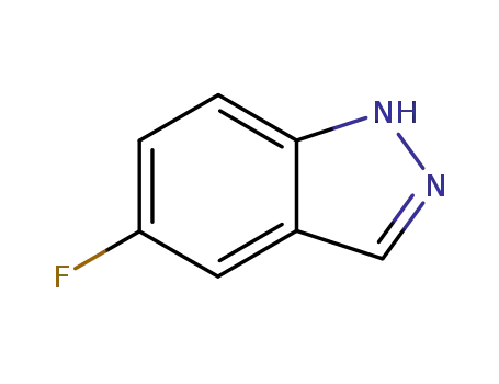 Molecular Structure of 348-26-5 (5-FLUORO-1H-INDAZOLE)