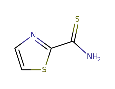 Molecular Structure of 60758-41-0 (THIAZOLE-2-CARBOTHIOIC ACID AMIDE)