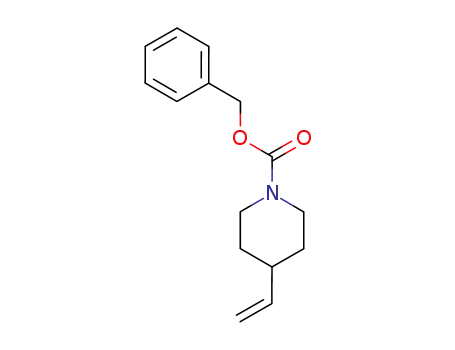 Molecular Structure of 138163-09-4 (1-Piperidinecarboxylic acid, 4-ethenyl-, phenylmethyl ester)