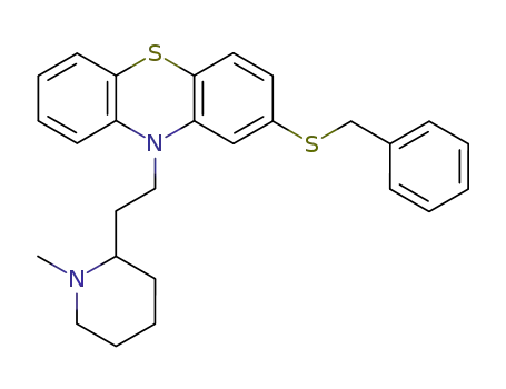 Molecular Structure of 97013-68-8 (2-(benzylthio)-10-(2-(1-methylpiperidin-2-yl)ethyl)-10H-phenothiazine)