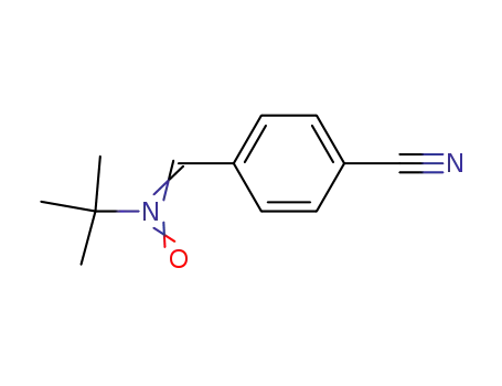 Molecular Structure of 67036-01-5 (4-{[tert-butyl(oxido)-lambda~5~-azanylidene]methyl}benzonitrile)