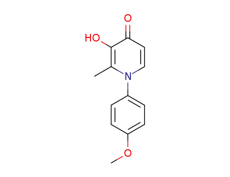 4(1H)-Pyridinone, 3-hydroxy-1-(4-methoxyphenyl)-2-methyl-