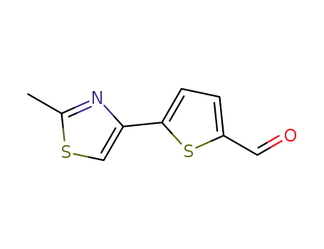 Molecular Structure of 499770-66-0 (5-(2-METHYL-1,3-THIAZOL-4-YL)-2-THIOPHENECARBALDEHYDE)