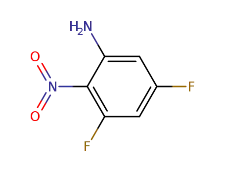 Molecular Structure of 361-72-8 (3,5-DIFLUORO-2-NITROANILINE)