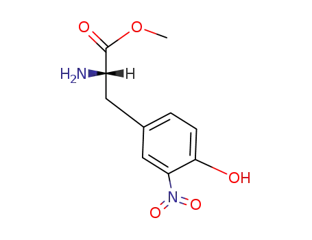 Molecular Structure of 3195-65-1 ((S)-2-AMINO-3-(4-HYDROXY-3-NITRO-PHENYL)-PROPIONIC ACID METHYL ESTER)