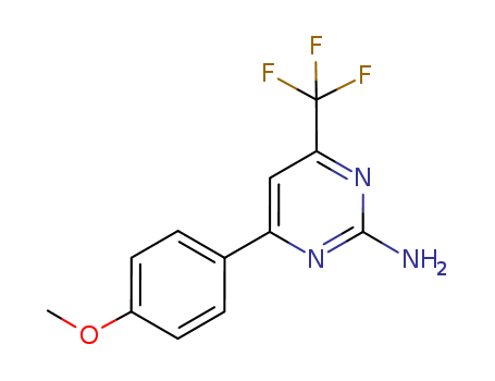 4-(4-METHOXYPHENYL)-6-(TRIFLUOROMETHYL)PYRIMIDIN-2-AMINE