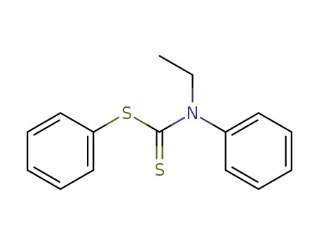Molecular Structure of 62604-37-9 (Carbamodithioic acid, ethylphenyl-, phenyl ester)