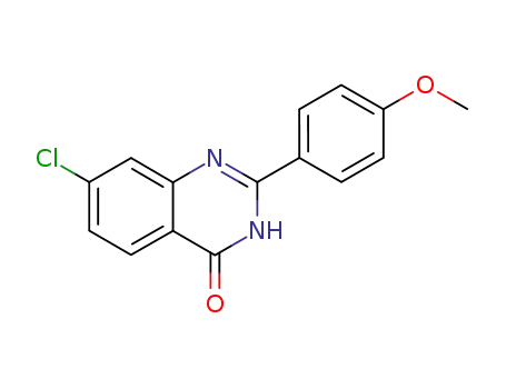 Molecular Structure of 19407-66-0 (7-chloro-2-(4-methoxyphenyl)quinazolin-4(3H)-one)