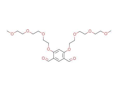 Molecular Structure of 1250403-71-4 (4,6-bis(2-(2-(2-methoxyethoxy)ethoxy)ethoxy)benzene-1,3-dialdehyde)