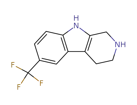 Molecular Structure of 78832-75-4 (6-(trifluoromethyl)-2,3,4,9-tetrahydro-1H-beta-carboline)