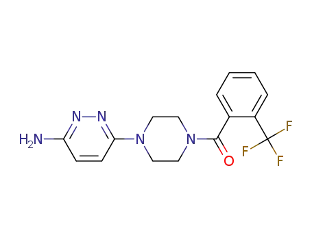 Piperazine, 1-(6-amino-3-pyridazinyl)-4-[2-(trifluoromethyl)benzoyl]-
