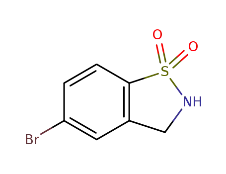 Molecular Structure of 1352152-68-1 (5-bromo-2,3-dihydrobenzo[d]isothiazole 1,1-dioxide)