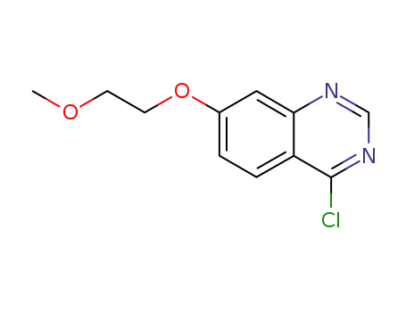 Molecular Structure of 199327-54-3 (Quinazoline, 4-chloro-7-(2-methoxyethoxy)-)