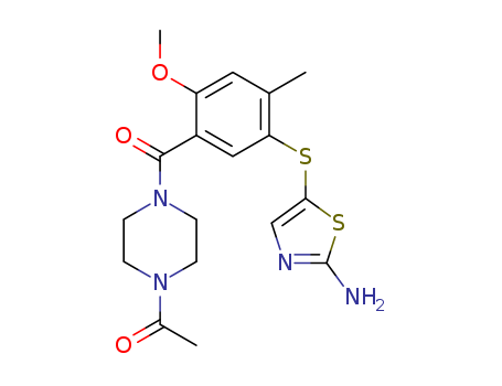 1-(4-(5-(2-aMinothiazol-5-ylthio)-2-Methoxy-4-Methylbenzoyl)piperazin-1-yl)ethanone