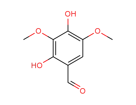 Molecular Structure of 182427-46-9 (Benzaldehyde, 2,4-dihydroxy-3,5-dimethoxy-)