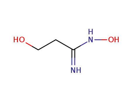 Molecular Structure of 53370-50-6 (3,N-DIHYDROXY-PROPIONAMIDINE)
