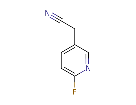 Molecular Structure of 337965-61-4 (3-Pyridineacetonitrile,6-fluoro-(9CI))
