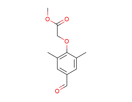 Molecular Structure of 241498-49-7 (2-(4-formyl-2,6-dimethylphenoxy)acetic acid methyl ester)