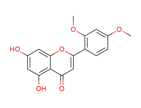 Molecular Structure of 58124-14-4 (2-(2,4-dimethoxyphenyl)-5,7-dihydroxy-4H-chromen-4-one)