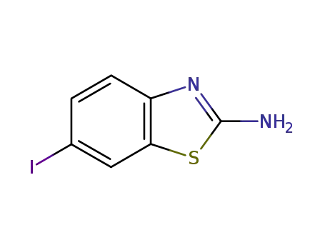 Molecular Structure of 16582-58-4 (2-Amino-6-Iodobenzothiazole)