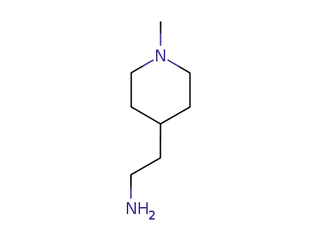 Molecular Structure of 20845-38-9 (2-(1-Methylpiperidin-4-yl)ethanamine)