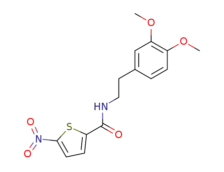 Molecular Structure of 93988-49-9 (N-(3,4-dimethoxyphenethyl)-5-nitrothiophene-2-carboxamide)