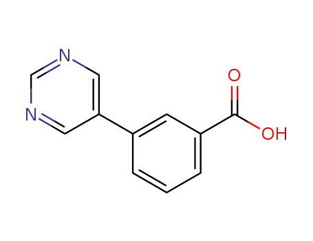 Molecular Structure of 852180-74-6 (3-PYRIMIDIN-5-YL-BENZOIC ACID)