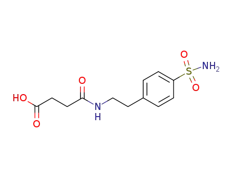 Molecular Structure of 401819-70-3 (4-oxo-4-((4-sulfamoylphenethyl)amino)butanoic acid)