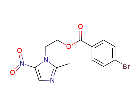 2-(2-methyl-5-nitro-1H-imidazol-1-yl)ethyl 4-bromobenzoate