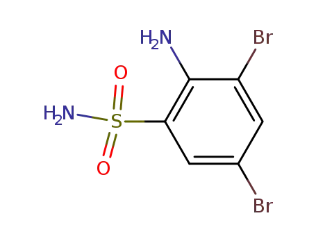 Molecular Structure of 59018-47-2 (2-AMINO-3,5-DIBROMOBENZENESULFONAMIDE)