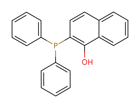 Molecular Structure of 502159-12-8 (1-Naphthalenol, 2-(diphenylphosphino)-)