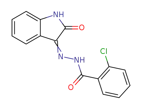 3-(2-CHLOROBENZOYLHYDRAZIDYL)-2-OXOINDOLINE