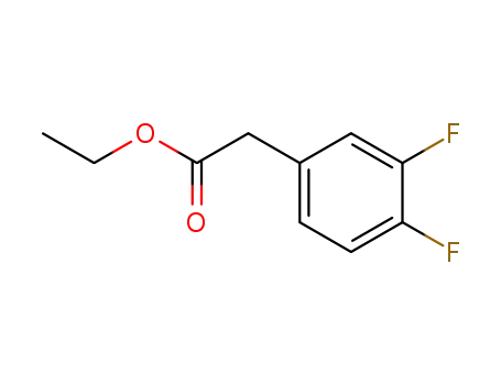 Molecular Structure of 129409-55-8 (ethyl 2-(3,4-difluorophenyl)acetate)