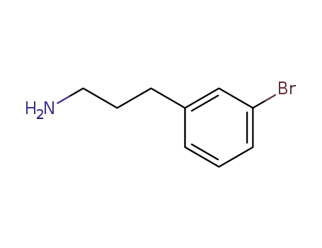 Molecular Structure of 174689-12-4 (3-(3-BROMO-PHENYL)-PROPYLAMINE)