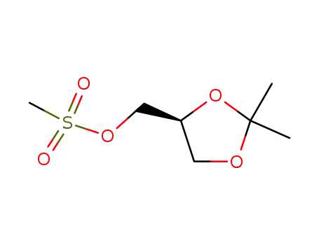 Molecular Structure of 90129-42-3 ((S)-O-ISOPROPYLIDENE GLYCEROL MESYLATE)