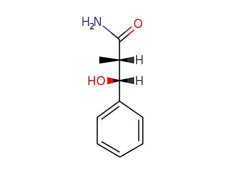 Molecular Structure of 29478-51-1 ((2RS,3SR)-3-hydroxy-2-methyl-3-phenylpropionamide)