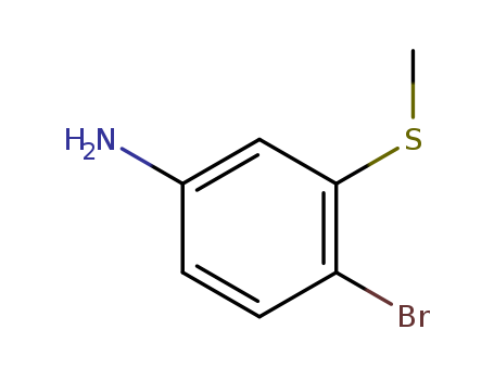 Benzenamine, 4-bromo-3-(methylthio)-