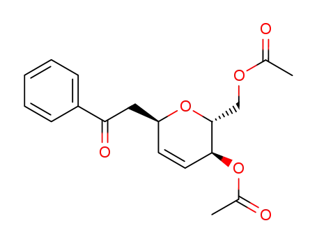 Molecular Structure of 81668-62-4 (6,8-di-O-acetyl-3,7-anhydro-2,4,5-trideoxy-1-phenyloct-4-enose)