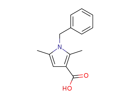 Molecular Structure of 3807-61-2 (1-BENZYL-2,5-DIMETHYL-1H-PYRROLE-3-CARBOXYLIC ACID)