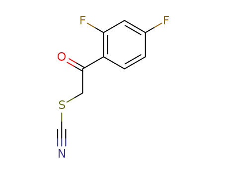 Molecular Structure of 887625-49-2 (2,4-DIFLUOROPHENACYL THIOCYANATE)