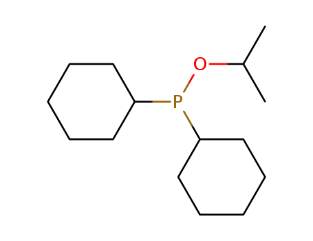 Molecular Structure of 65796-69-2 (Phosphinous acid, dicyclohexyl-, 1-methylethyl ester)